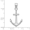 Gold Polished Anchor Pendants