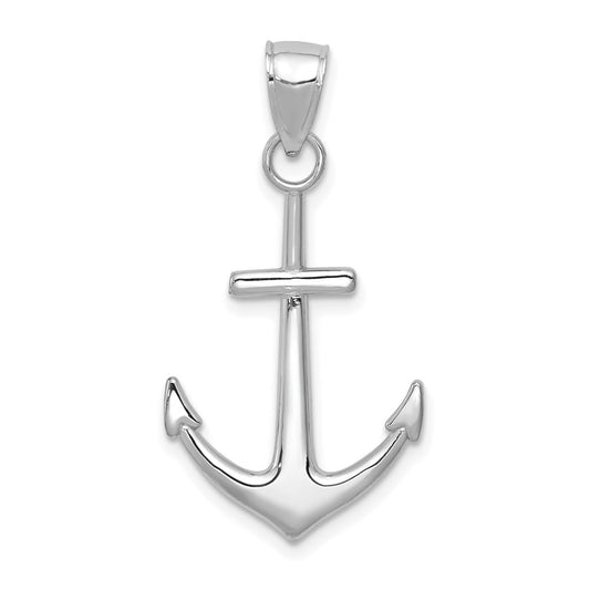 Gold Polished Anchor Pendants