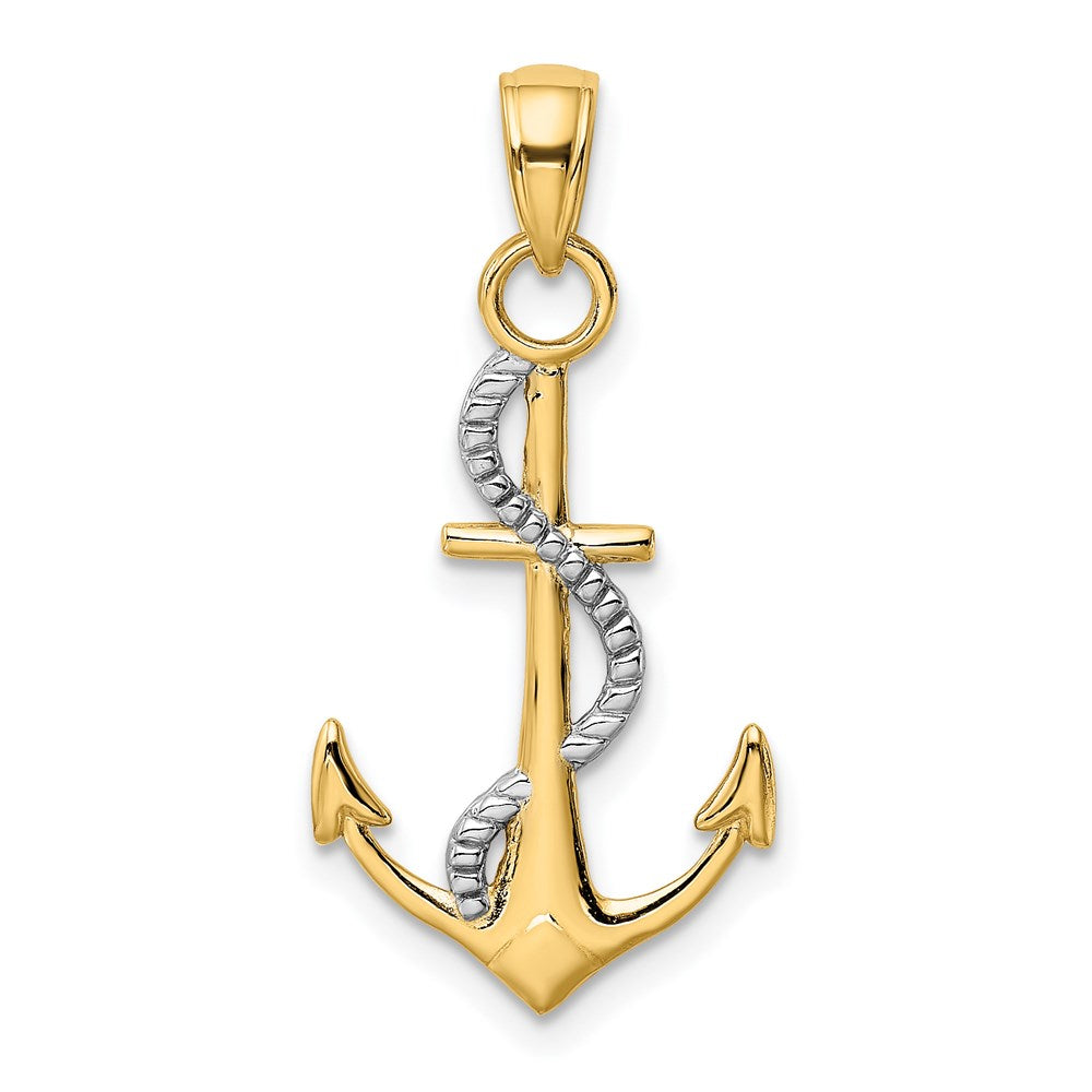 Gold Polished Anchor Pendants