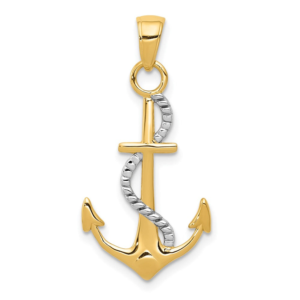 Gold Polished Anchor Pendants