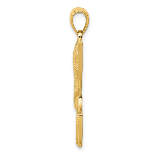 Gold Polished Nefertiti Pendant