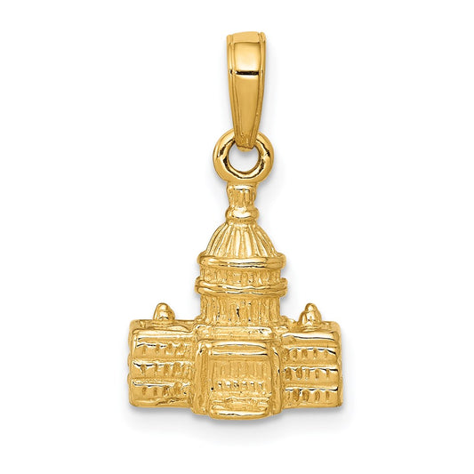 Gold Polished Capitol Building Pendant