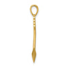 14K Polished 3-D Arrow Pendant