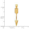14K Polished 3-D Arrow Pendant