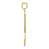 Gold Polished Bow and Arrow Pendants