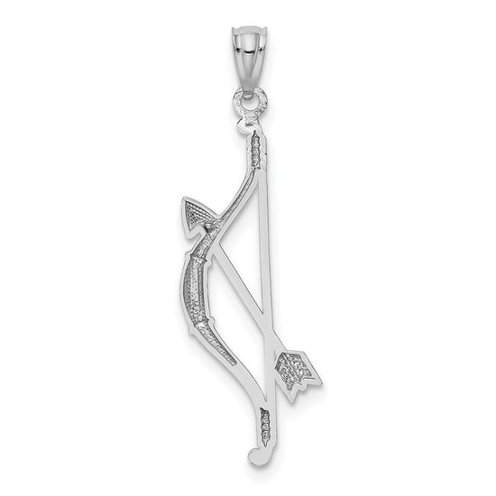 Gold Polished Bow and Arrow Pendants