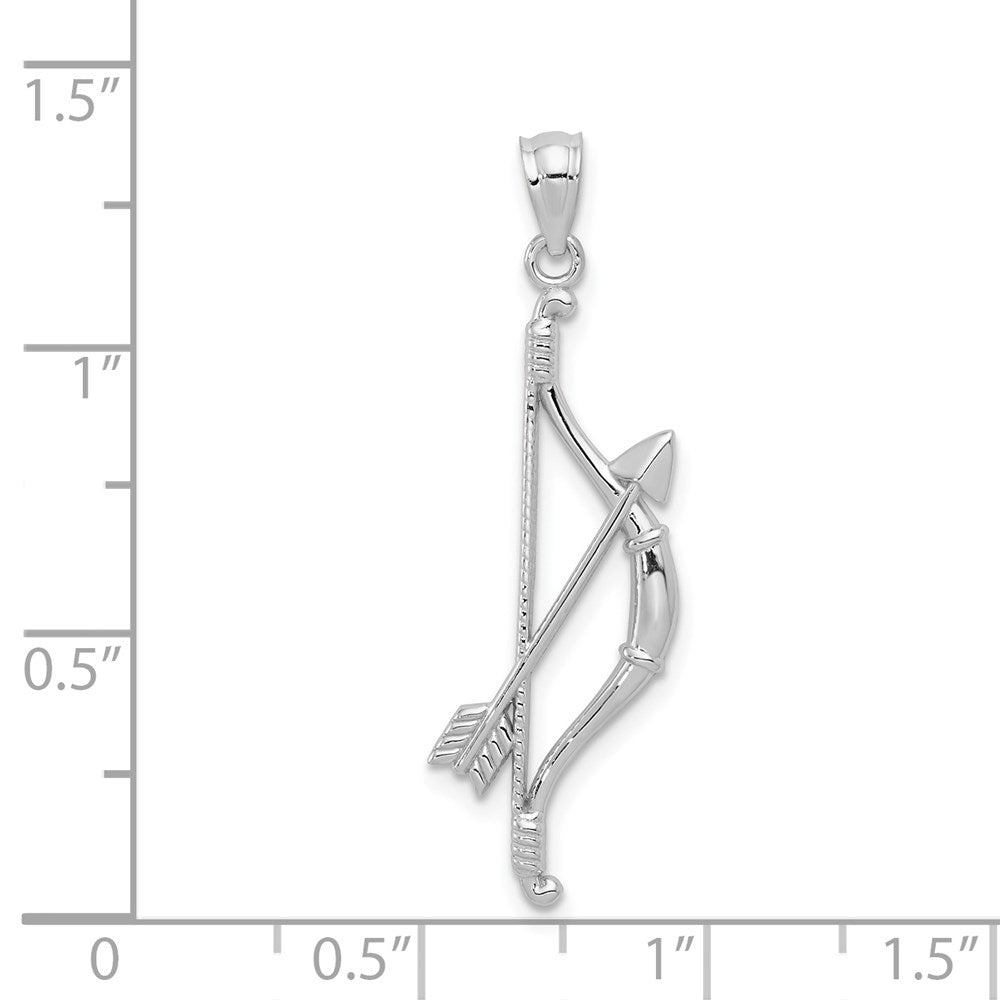 Gold Polished Bow and Arrow Pendants