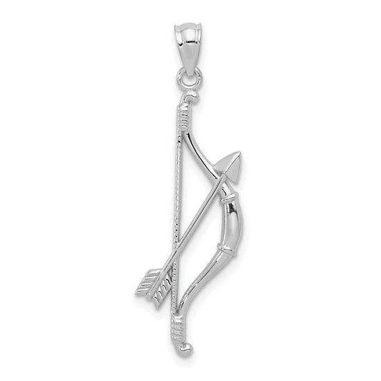 Gold Polished Bow and Arrow Pendants