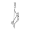 Gold Polished Bow and Arrow Pendants