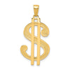 Gold Polished Dollar Sign Pendants