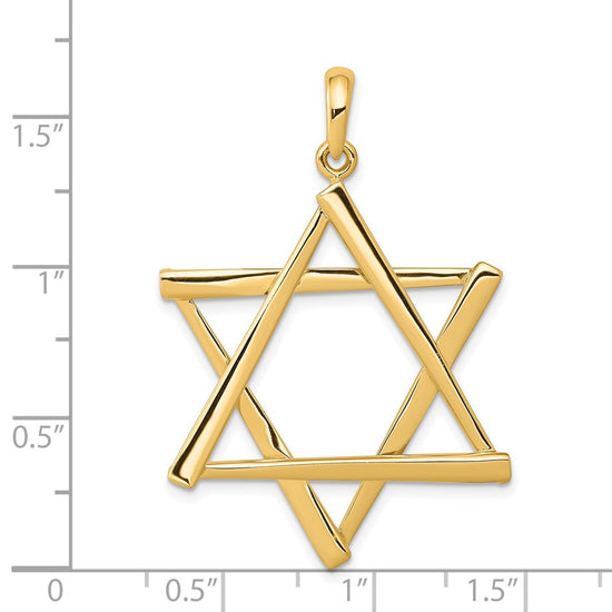 Gold Star of David Pendants