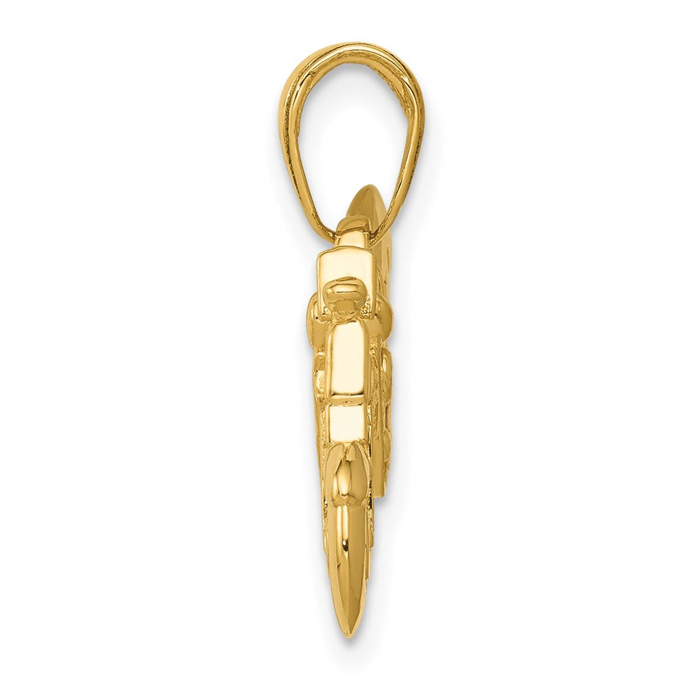 Gold Polished Travel Pendants