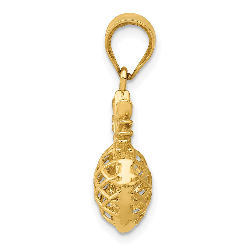 Gold Polished Pineapple Pendants