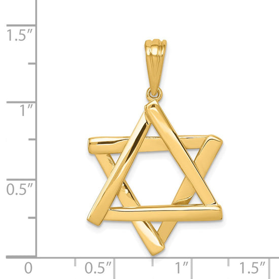 Gold Star of David Pendants