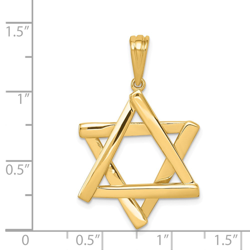 Gold Star of David Pendants