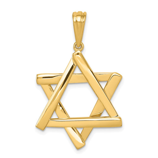 Gold Star of David Pendants
