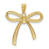 Gold Polished Bow Pendants
