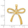 Gold Polished Bow Pendants