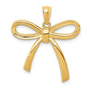 Gold Polished Bow Pendants