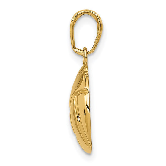 Gold Polished Volleyball Pendants