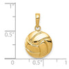 Gold Polished Volleyball Pendants