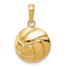 Gold Polished Volleyball Pendants