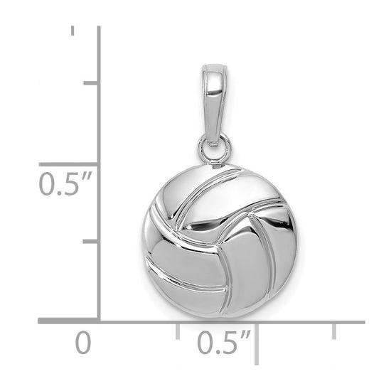 Gold Polished Volleyball Pendants