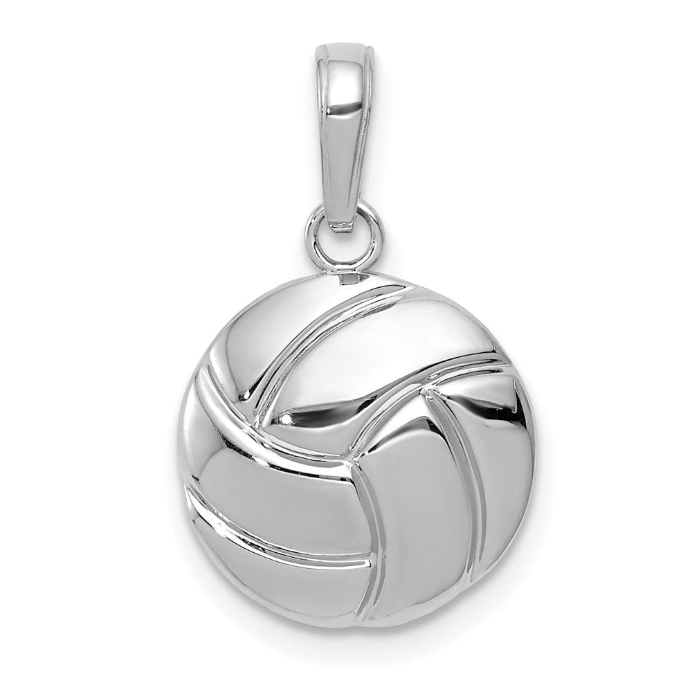 Gold Polished Volleyball Pendants