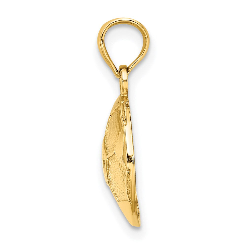 Gold Polished Soccer Pendants