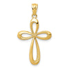 Gold Swirl Cross Pendant