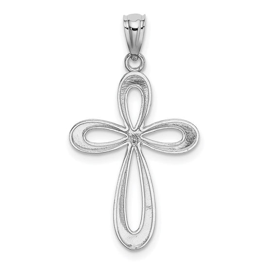 Gold Swirl Cross Pendant