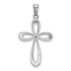 Gold Swirl Cross Pendant
