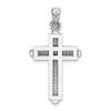 Gold Beveled Cross Pendant