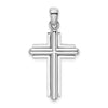 Gold Beveled Cross Pendant
