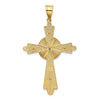 14k Two-Tone Polished Large Cross Pendant