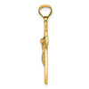 14k Two-Tone Crucifix Reverses to St. Benedict Medal Pendant