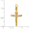 14K Polished Crucifix Cross Pendant