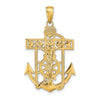 Gold Mariner Crucifix Pendants