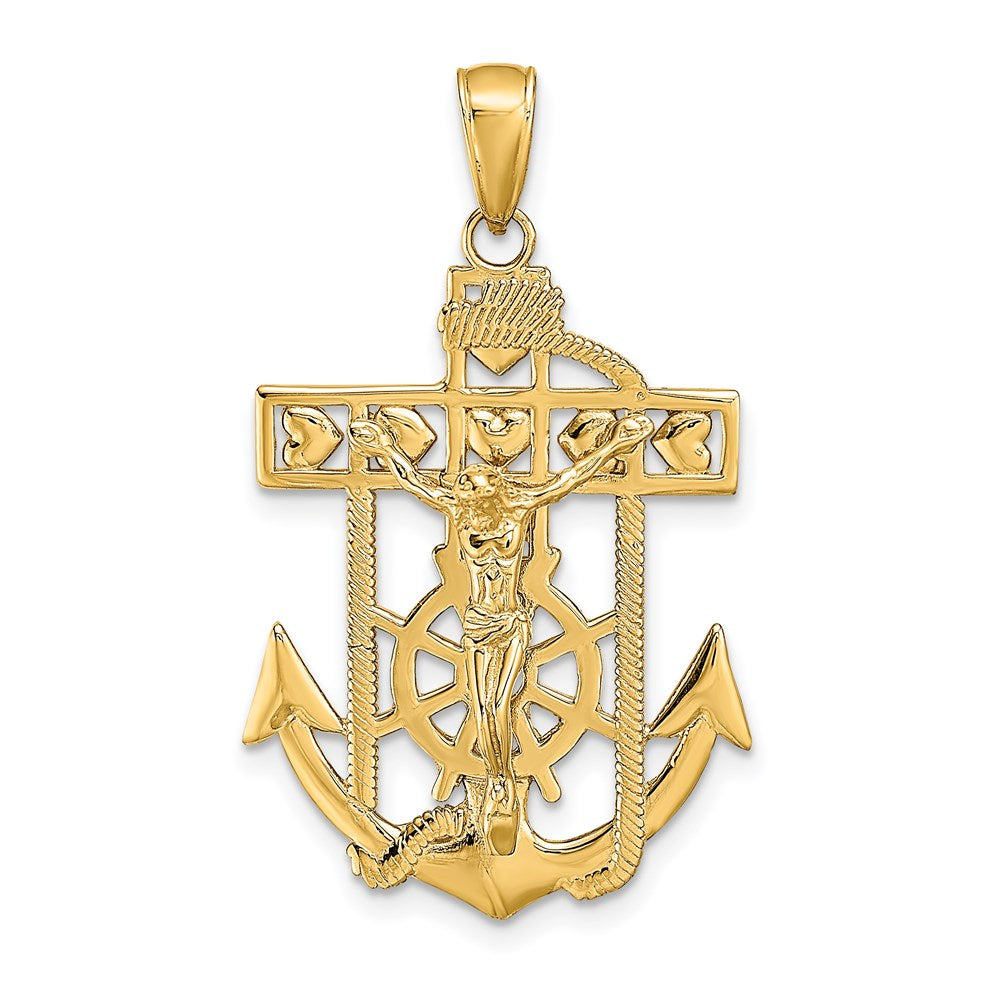 Gold Mariner Crucifix Pendants