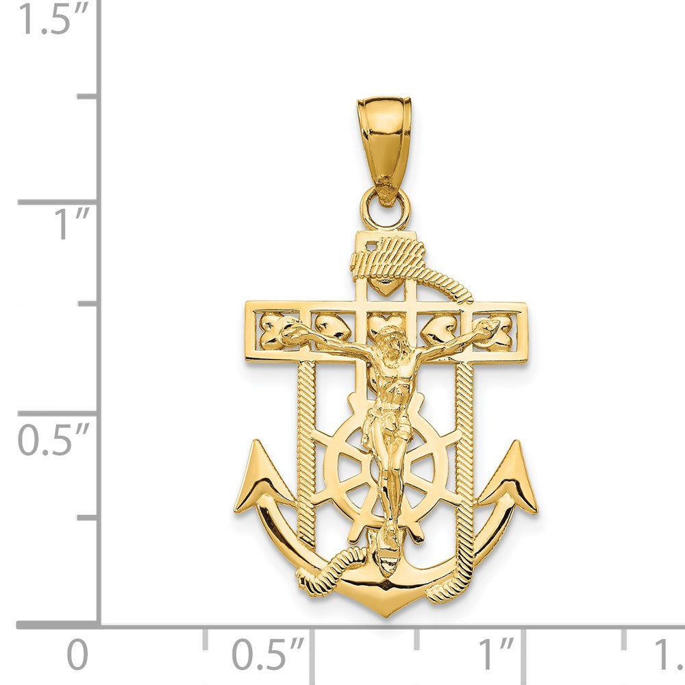 Gold Mariner Crucifix Pendants