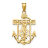 Gold Mariner Crucifix Pendants