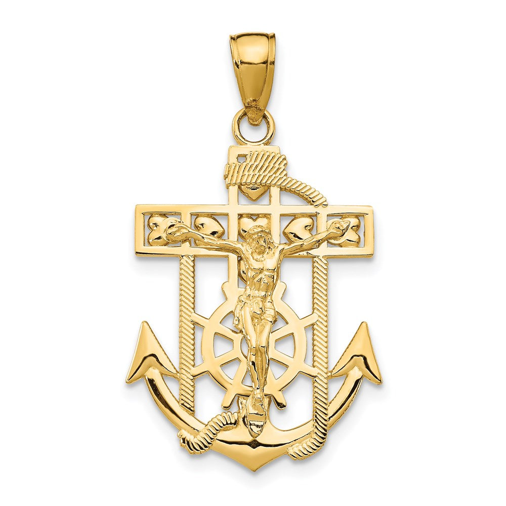 Gold Mariner Crucifix Pendants