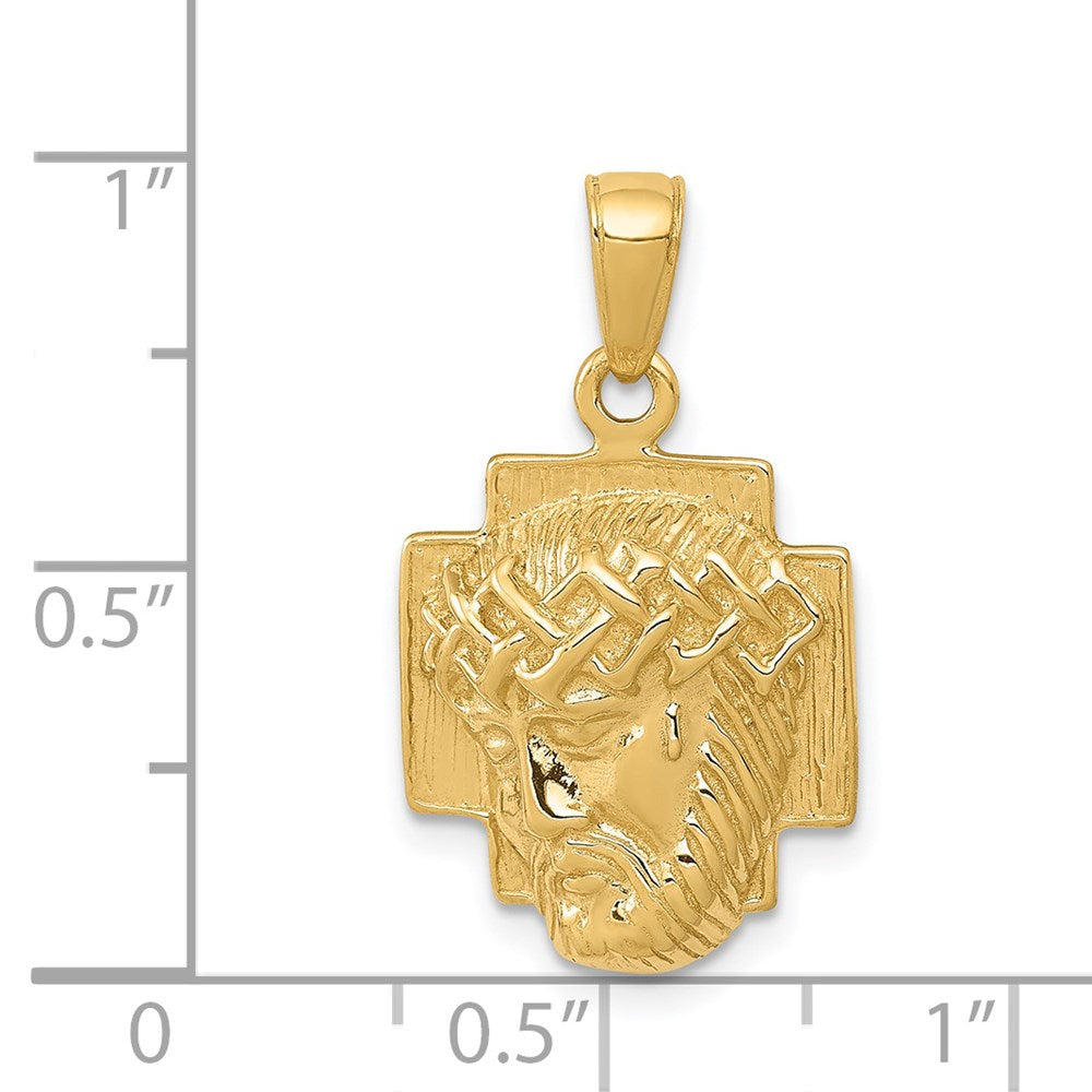 Gold Face of Jesus Pendant