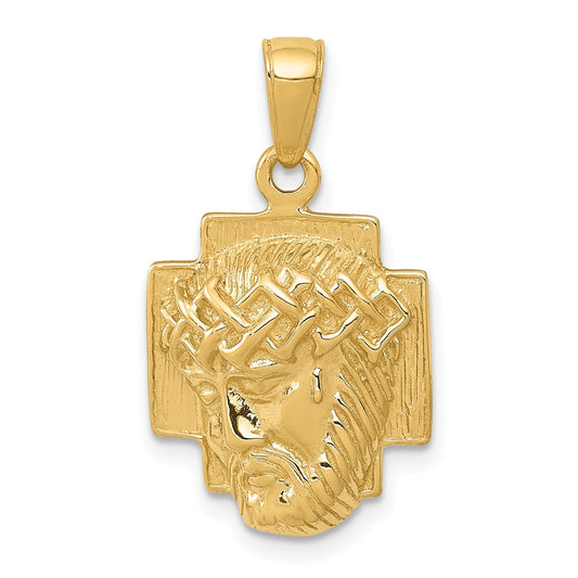 Gold Face of Jesus Pendant