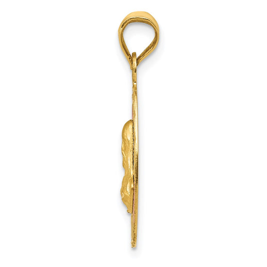Gold Jesus Oval Pendants