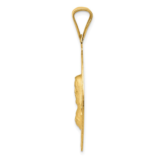 Gold Jesus Oval Pendants