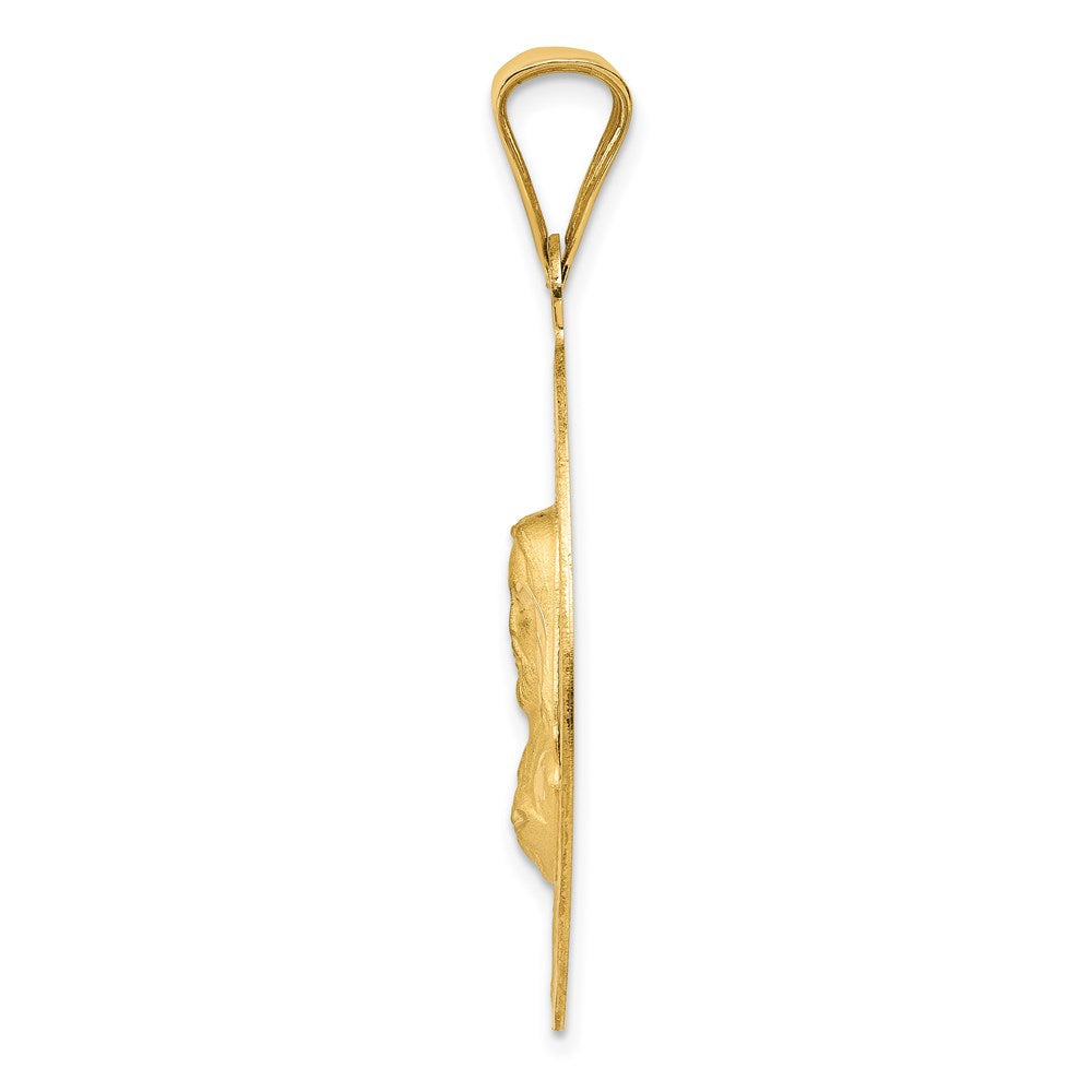 Gold Jesus Oval Pendants