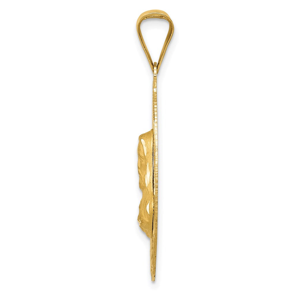 Gold Jesus Oval Pendants