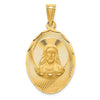 Gold Jesus Oval Pendants