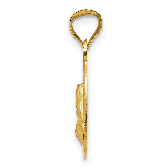 Gold Jesus Oval Pendants